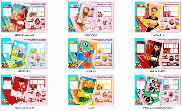 25 Kits Digital Volta as Aulas 2 - Etiquetas e Capas