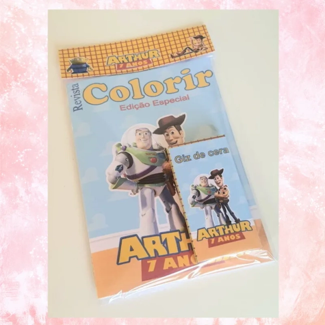 Kit colorir com giz de cera Toy story