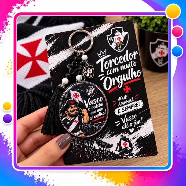 Chaveiro Torcedor  Personalizado – Presente para Torcedor