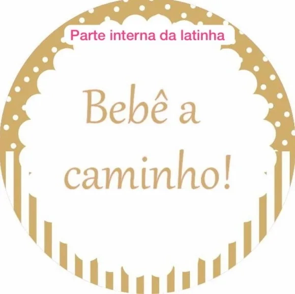 Anúncio Gravidez Coração Dourado