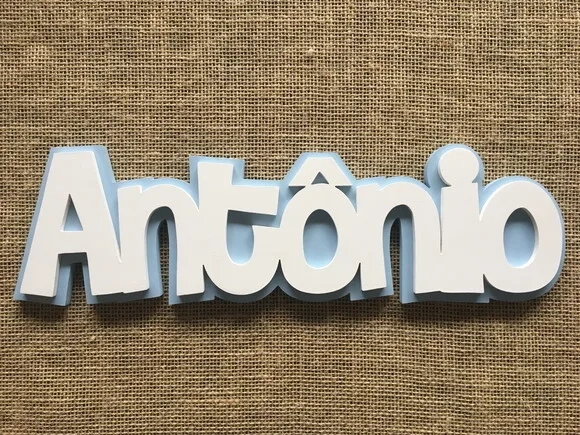 Letras Decorativas Sobreposição- Nome De Parede