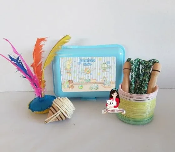 Maleta Baú Boa Infância Brinquedos Vintage