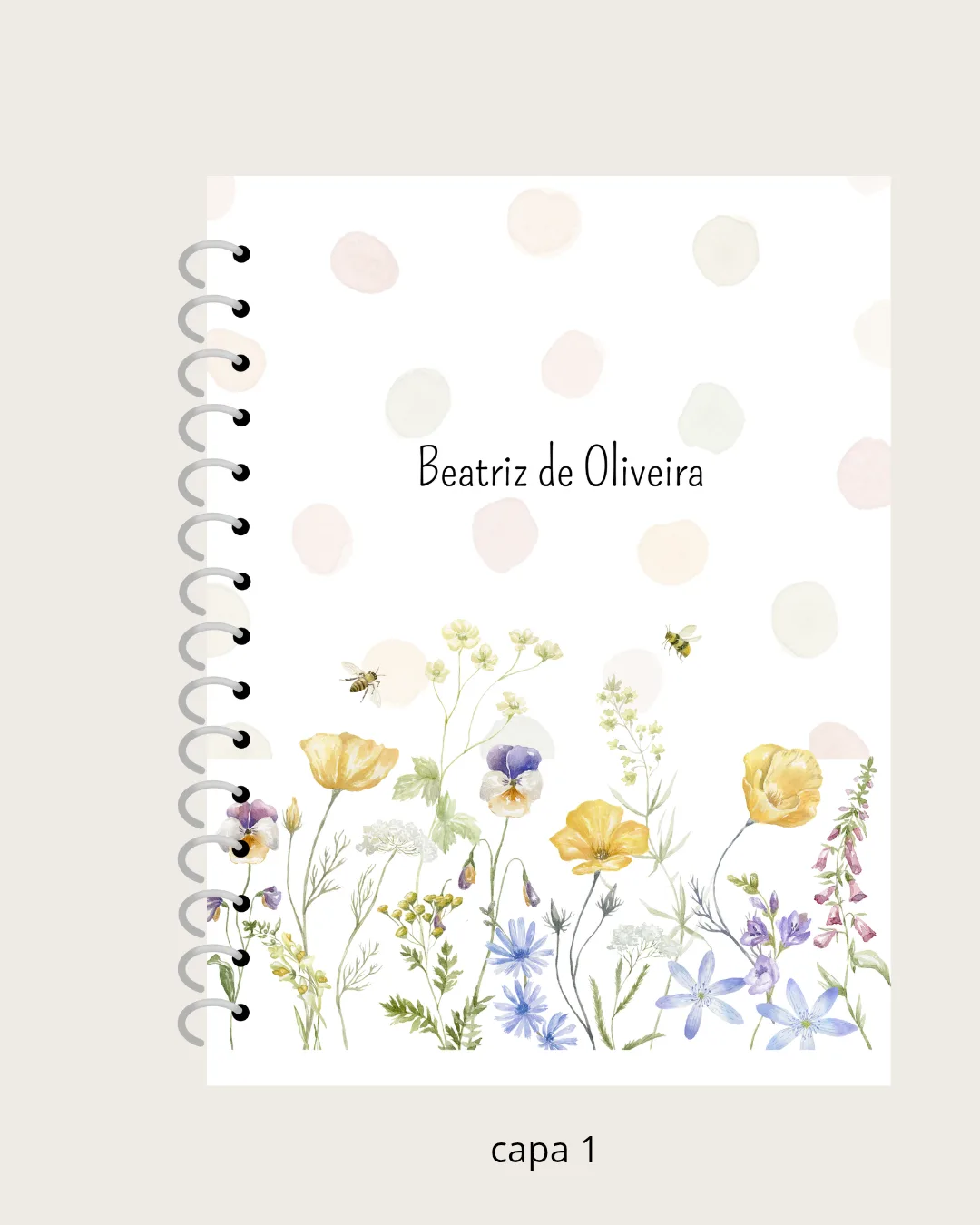 Caderno Campo Florido