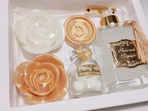 Presente Personalizado: Sabonete Líquido Luxo com Sabonetes