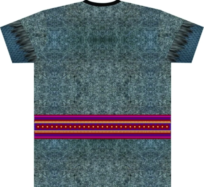 Camiseta Adulto Fantasia Lenhador das Neves Túnica Nórdica Cinza