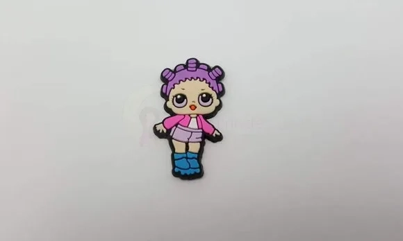 Aplique LOL Roller Skber Emborrachado de 3,7cm