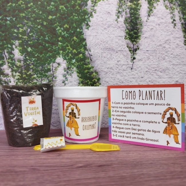 40 Kit Jardinagem Lembrancinhas Oxumaré, Ewa ou Obá - Trabalhamos com qualquer tema - Informar tema no chat