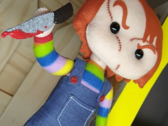 Boneco Assassino Chucky em feltro