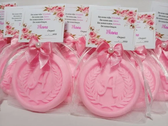 Lembrancinha Maternidade, Sabonete Letra Personalizada