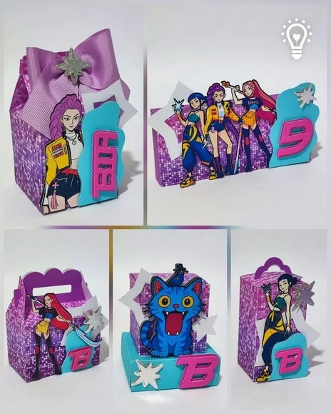 Kit 60 Lembrancinhas K-pop