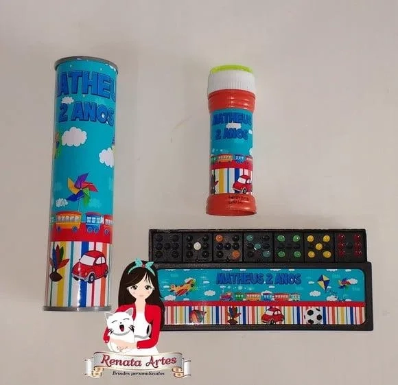 Kit Jogos 2 Personalizado Tema Brinquedos Antigos