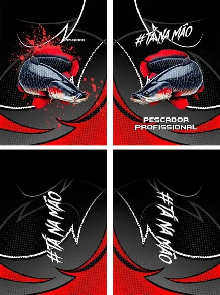 Arte Vetor Camisa Pesca-mod-0118
