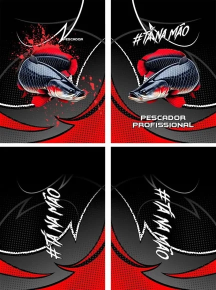 Arte Vetor Camisa Pesca-mod-0118