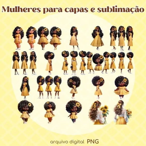 Combo Mulheres Setembro Amarelo - Girassol