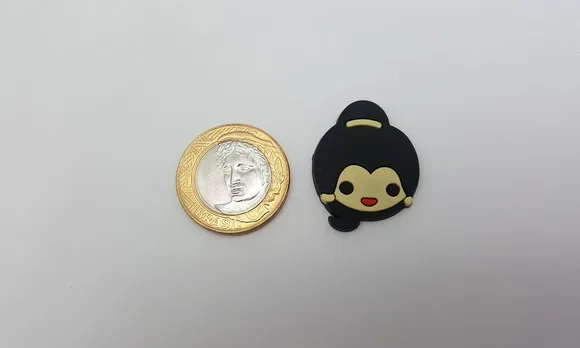 Aplique da Princesa Jasmine Emborrachado de 3,1cm
