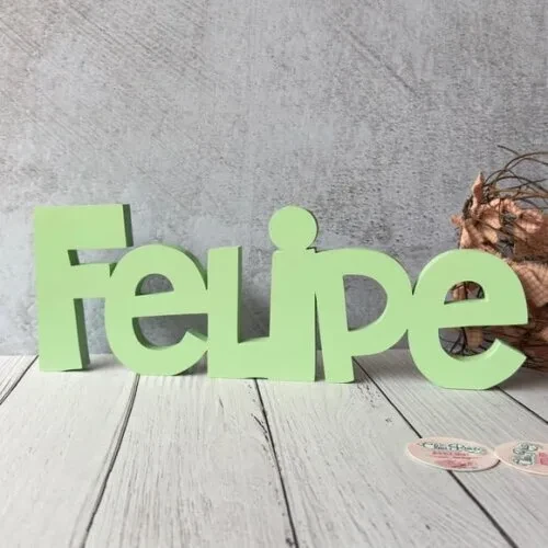 Nome em mdf - Linha Ch - Decoração Bebê e Infantil