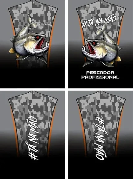 Arte Vetor Camisa Pesca-mod-0139