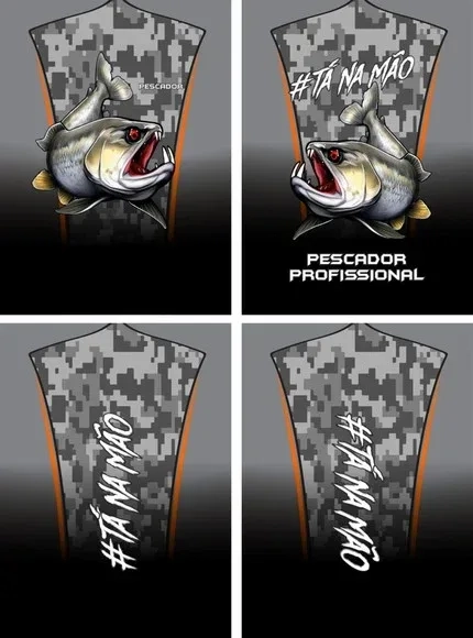 Arte Vetor Camisa Pesca-mod-0139