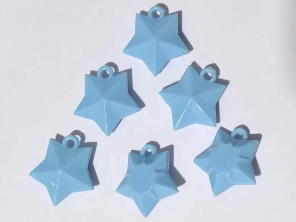 Pingente Estrela 2,5cm Acrílico Coloridos Pct com 15 Unidade