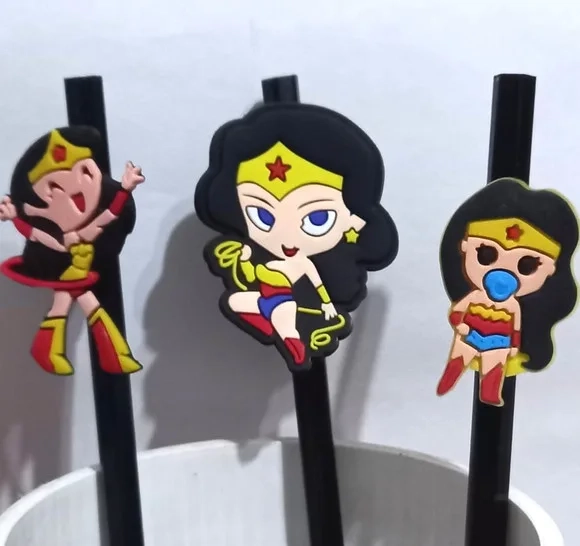 Lápis com Ponteira Mulher Maravilha - 6 Unidades
