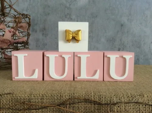 Cubos Personalizados com nome Decoração Bebê e Infantil