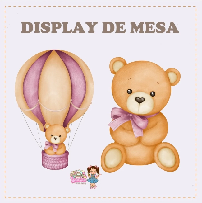 Kit Festa Só Um Bolinho CHÁ DE BEBÊ ROSA - Decoração de Festa