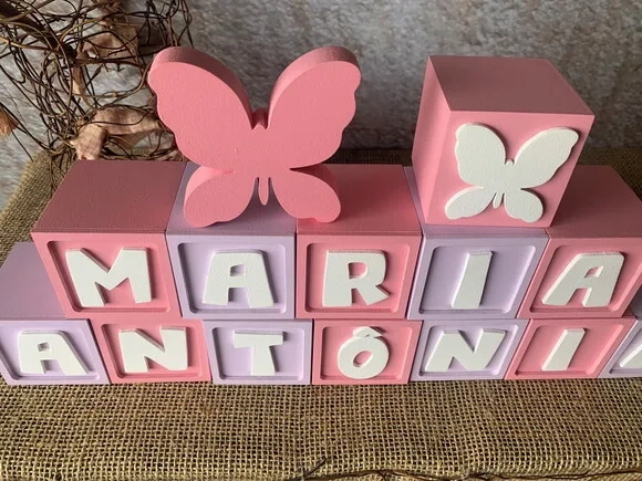 Candy Colors - Cubos 6x6cm Ts + Borboleta