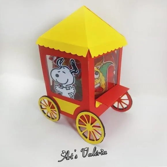 Carrinho de Pipoca do Snoopy