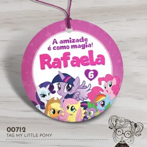 Tag Redonda My Little Pony - 00712