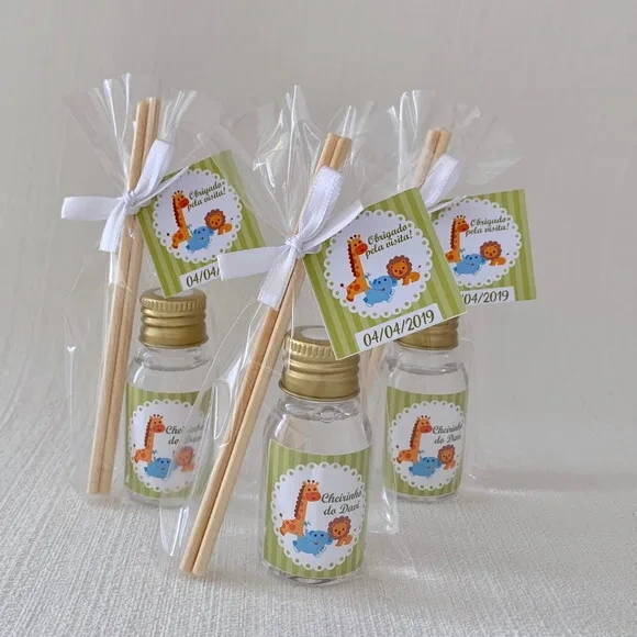 Lembrancinha Maternidade Aromatizador Safari Verde