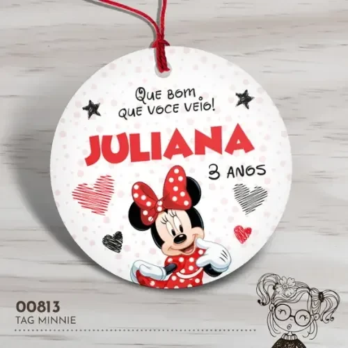 Tag Redonda Minnie - 00813