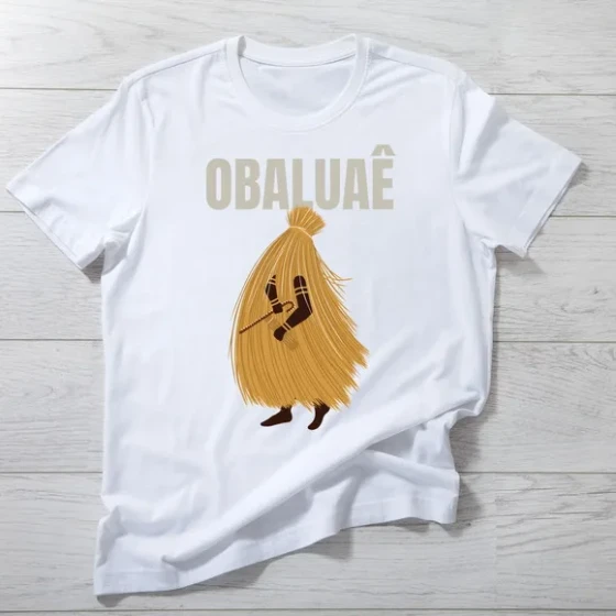 Camiseta Obaluaê - Atotô, Força e Cura