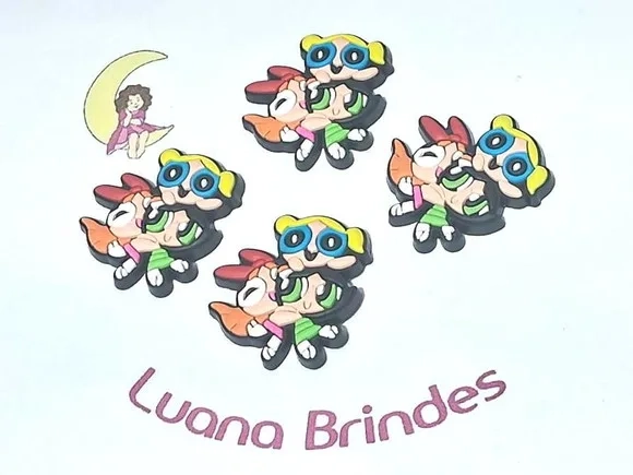 Aplique Meninas Super Poderosas Pacote com 4 Unidades