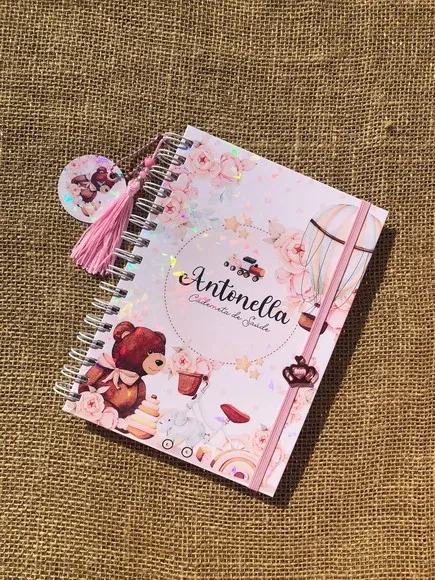 Caderneta de Saúde Personalizada - Brinquedos Vintage Menina