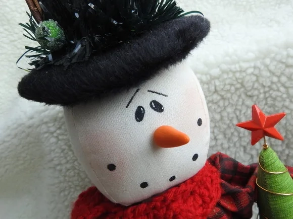 Boneco de Neve com Arvore de Natal - Chamar Chat