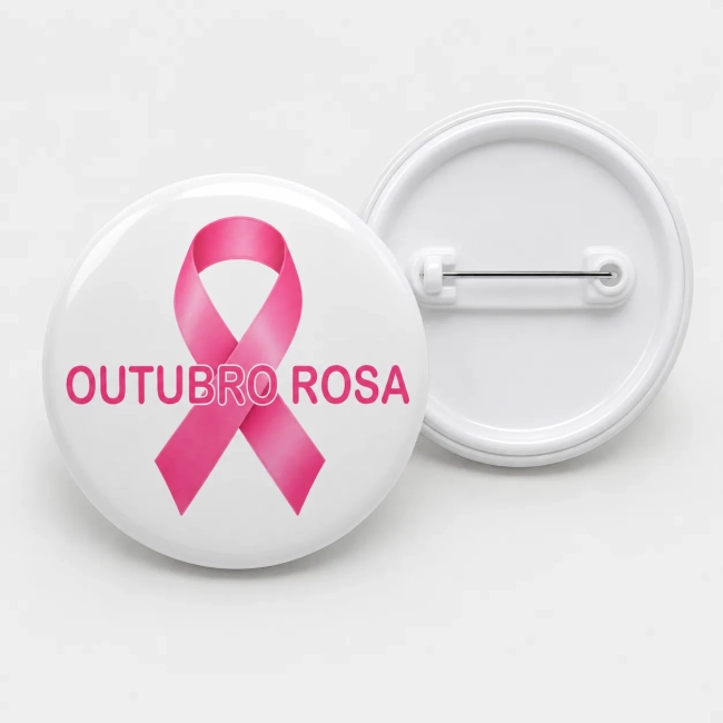 Botton outubro rosa - brinde corporativo