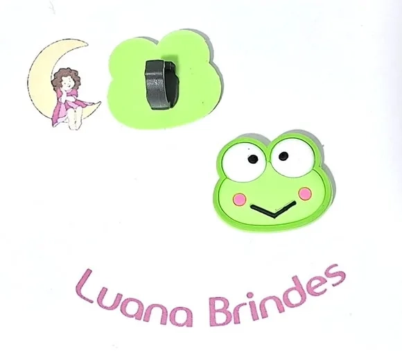 Pins para Cadarço Keroppi e Kuromi Emborrachado 10 Unidades