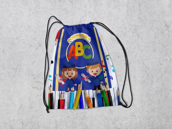 Mochilinha Personalizada Formatura ABC