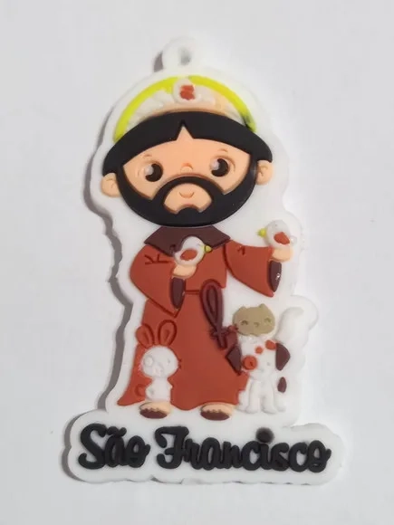 Pingente São Francisco de Assis Emborrachado - 5 Unidades