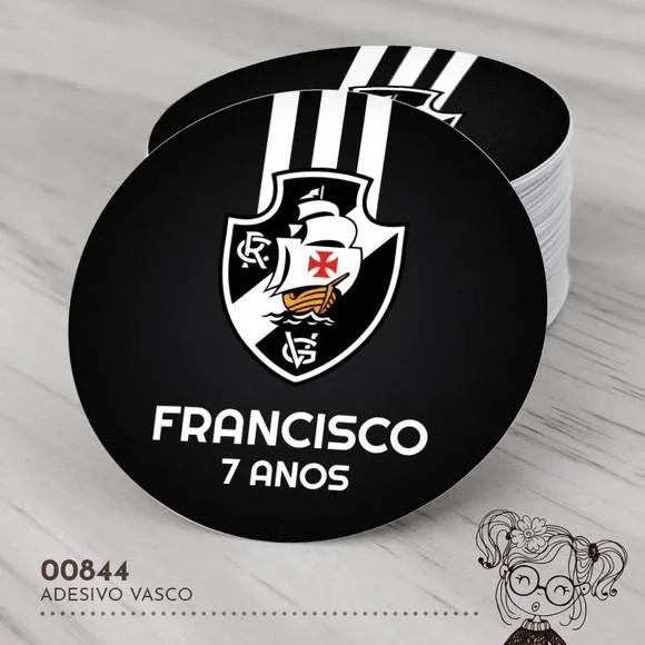 Adesivo Redondo Vasco - 00844