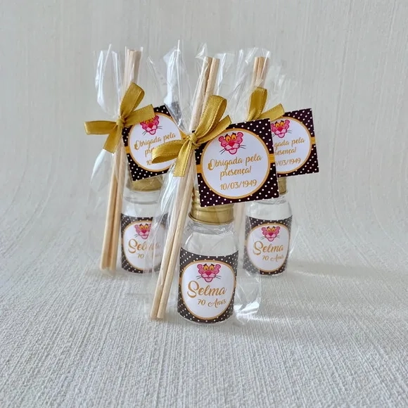 Lembrancinha Aromatizador Pantera Cor de Rosa