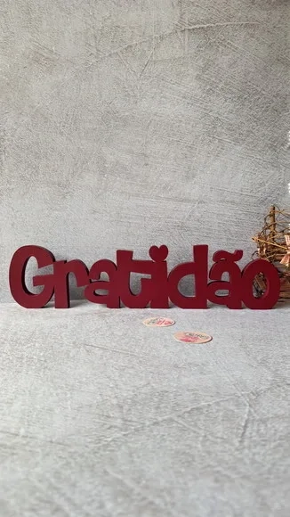 Palavras em MDF - GRATIDÃO