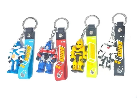 Chaveiro Transformers Emborrachado Pacote com 4 Unidades