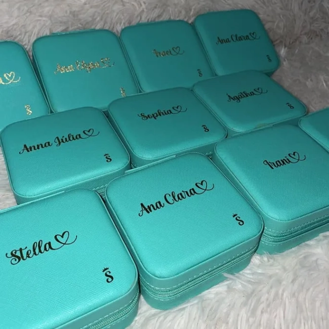 Porta Joias Personalizados - Kit com 10 Unidades