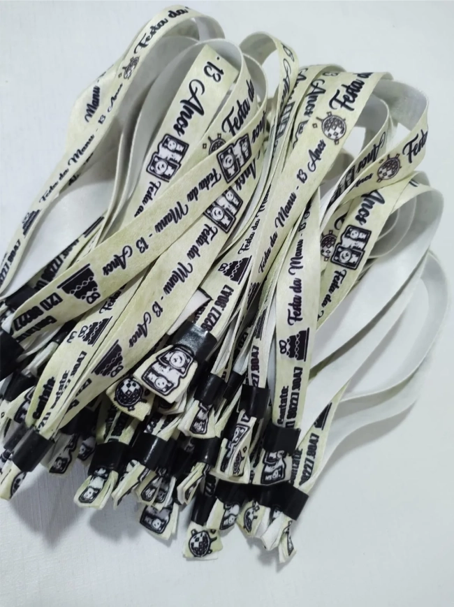 Pulseiras Personalizadas de Tecido Festas e Eventos !