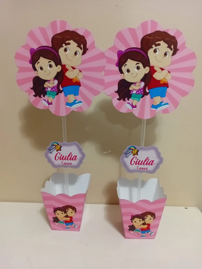 Centro de Mesa Personalizados Maria Clara e Jp
