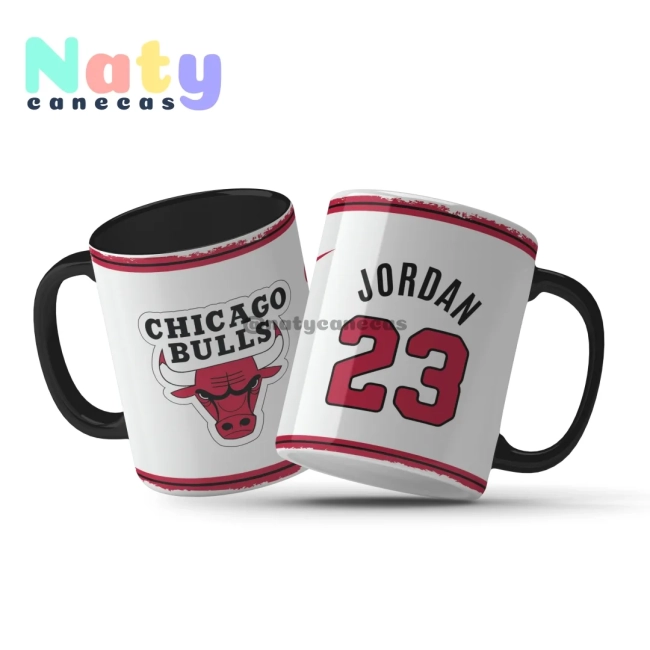 Caneca NBA Chicago Bulls Personalize com Nome e Número