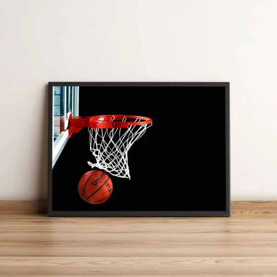 Quadro Cesta de Basquete Momento da Vitória 25