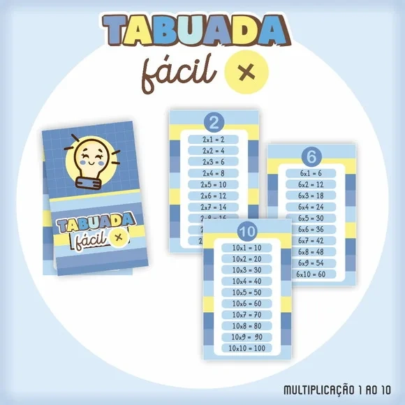 Chaveiro Tabuada Personalizada