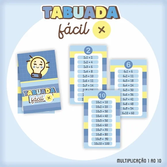 Chaveiro Tabuada Personalizada